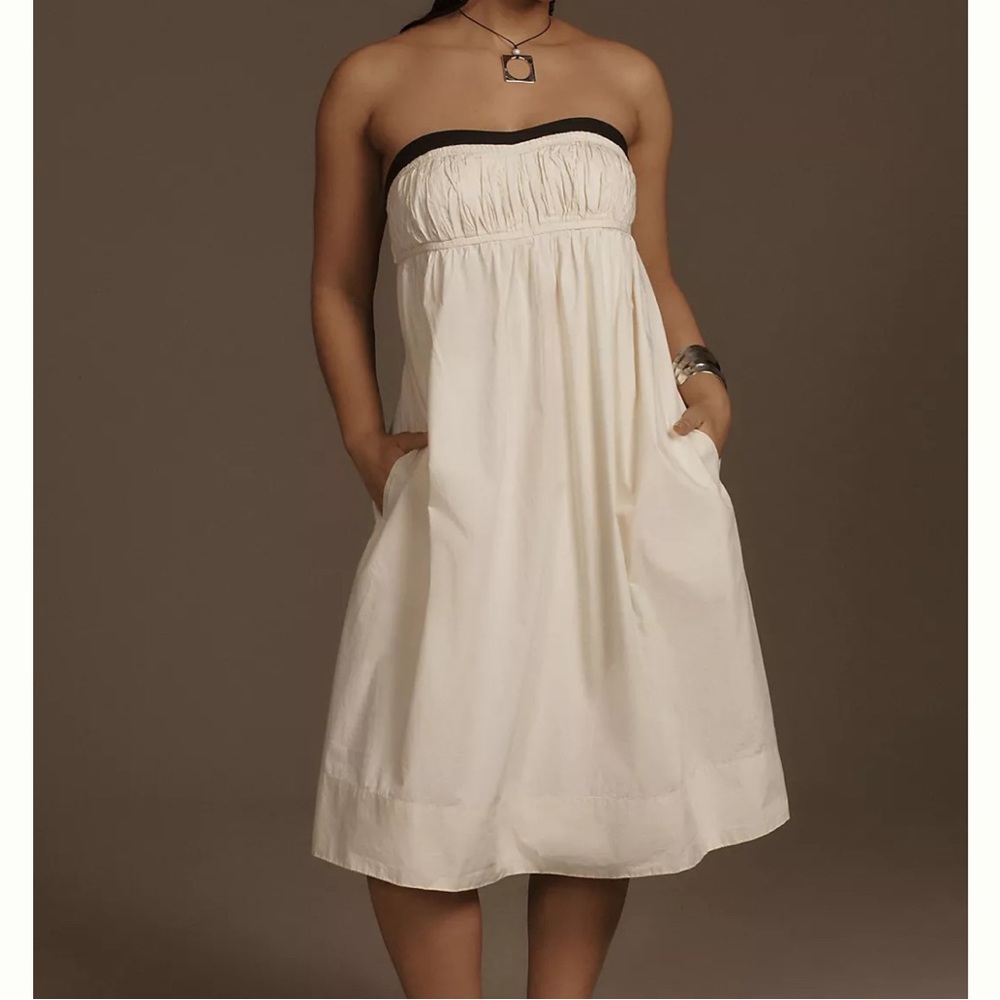 Anthropologie Maeve Strapless Dress